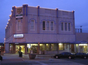 Recycled Books is located in the former Opera House. Denton.